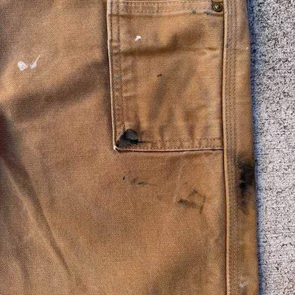 Vintage Tan Carhartt Double Knee Pants - Picture 6 of 10